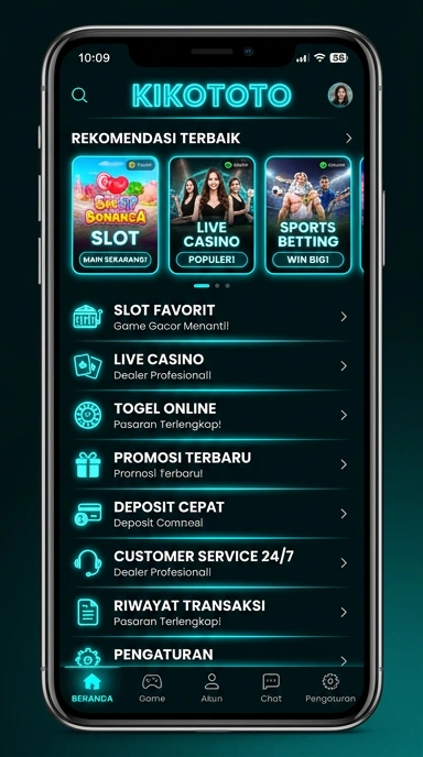 Tampilan katalog aplikasi kikototo