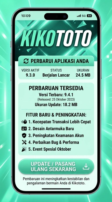 Tampilan riwayat versi kikototo